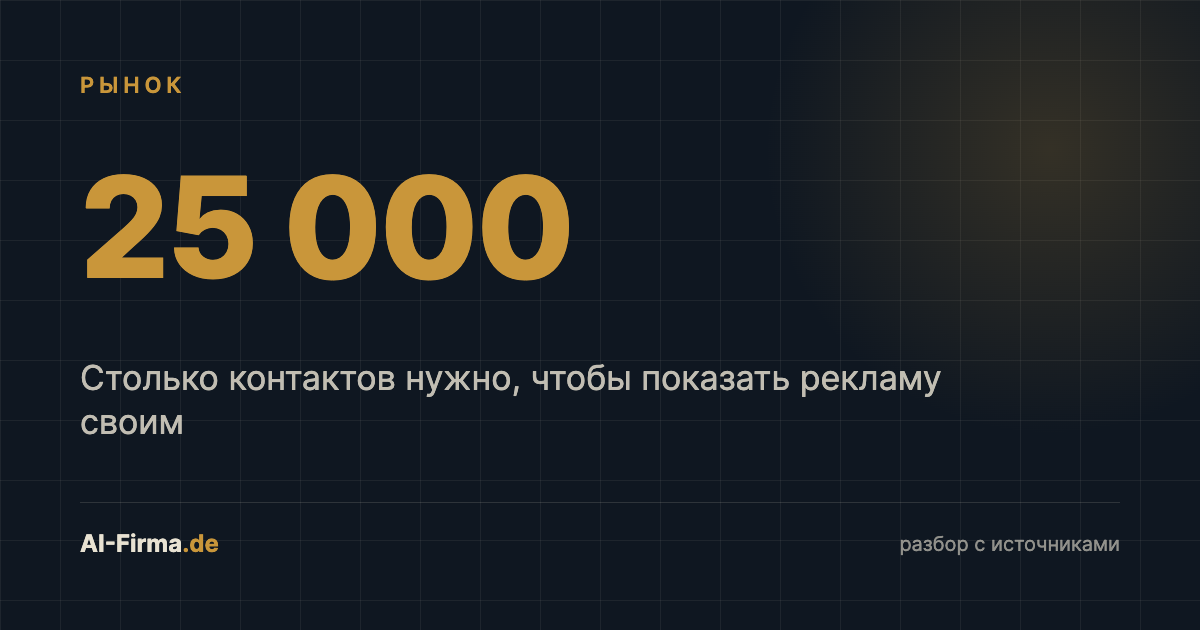 Обложка статьи: минимум 25 000 контактов для своей аудитории в рекламе ChatGPT